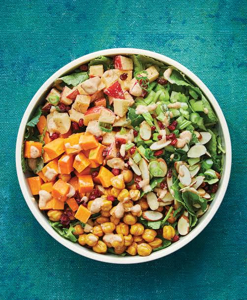 Fresh colorful salad bowl